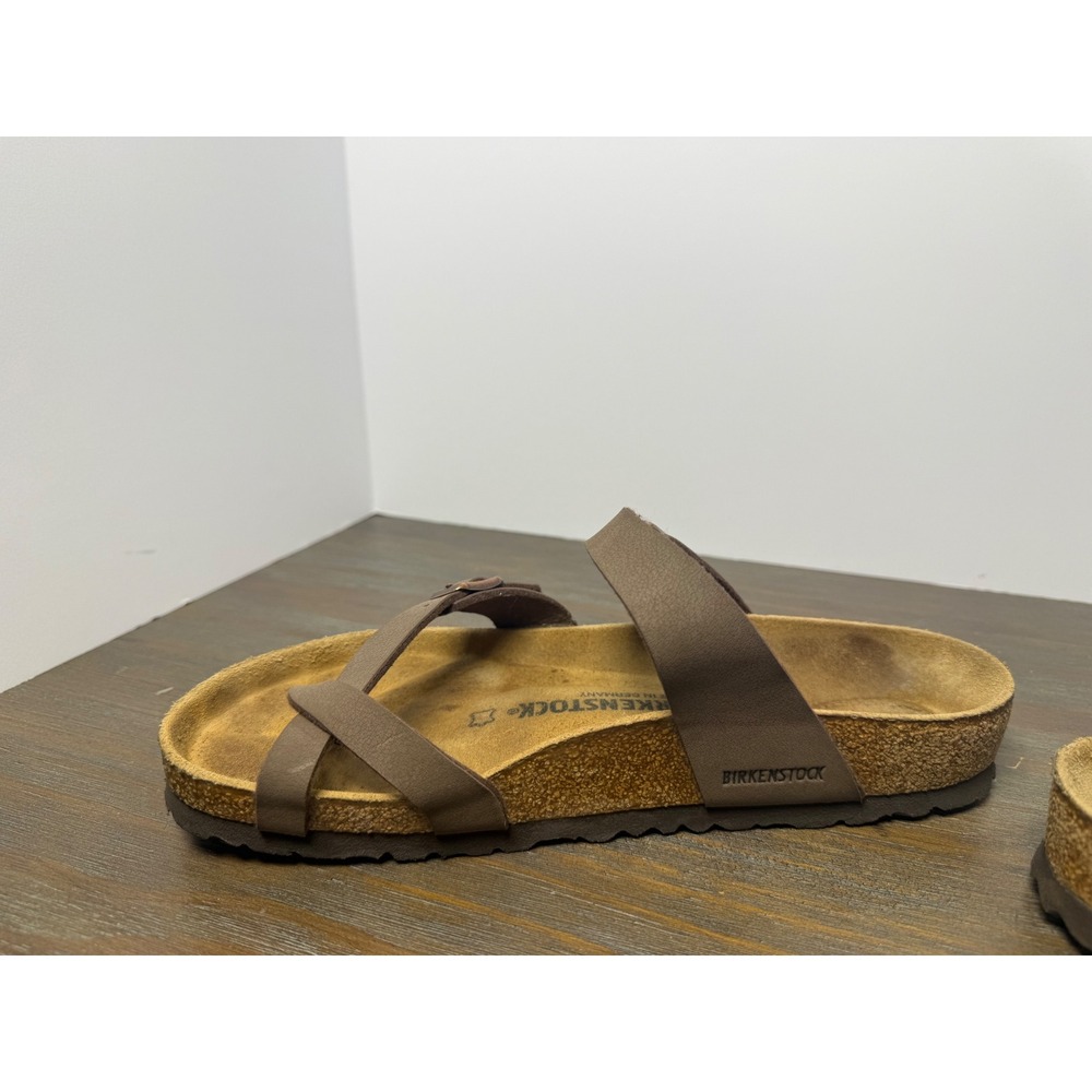 Birkenstock Mayari Mocha Brown Toe Loop Sandals EU 39 Women's 8-8.5 - Picture 6 of 10